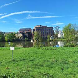 In der Mitte das Hotel Birschel-Mühle