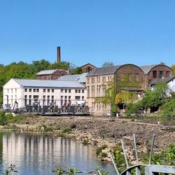 Mühlen, Karbidfabrik, Zeche, Wasserkraftwerk