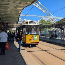 The historic tram in Rotterdam