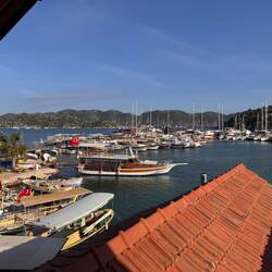 Blick aus unserem Hotelzimmer