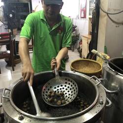 des châtaignes grillées !