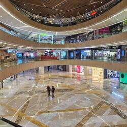 Inside the Tunjungan Plaza. Hard to capture the scale of the place.