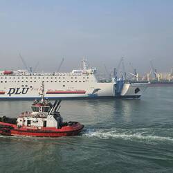 Big ferry taking folks to one of Indonesia's 14,000+ islands.
