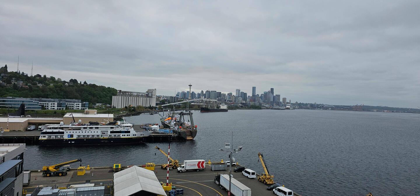 View from the ship looking north towards Seattle