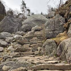 Salita verso Pulpit Rock