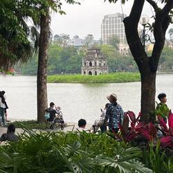 L'île de la tortue sur le lac de l'Est