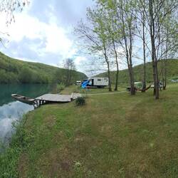 Übernachtung an der Una