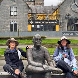 This statue is called "the man with the tired feet"!