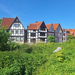 Alte Fachwerkhäuser an der Pader