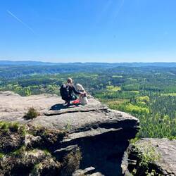 Hier oben wartet nicht nur eine tolle Kulisse, sondern..