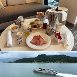 Haben uns heute für ein Frühstück in unserer Suite entschieden.