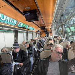 Our assigned car was crowded, we opted to move & found plenty of elbow room in another car