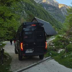 Zufahrt zum Campingplatz