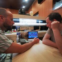 Erstes japanisches Sushi