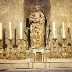 Madonna cinquecentesca in alabastro