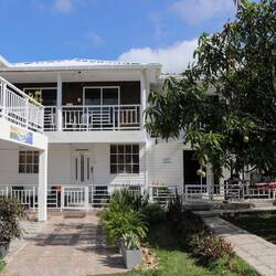 B&B "Yasminaˋs Place" with a mango tree in the garden.