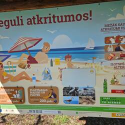 Aufklärung über (Strand-) Müll gibt's auch hier..