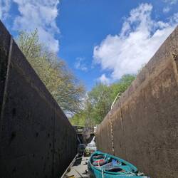 One of the two deep Stoke locks we ascended