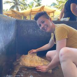 In the tank with the turtles