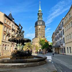 Der Tagesabschluss findet in Bad Schandau statt – erschöpft und ziemlich müde, aber zufrieden.