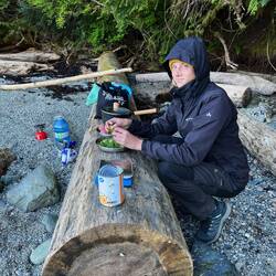 Abendessen am Strand