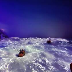 Schlechtes Wetter in der Drakestraße.