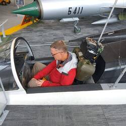 And now in the Northrop F/A-18L Hornet cockpit.