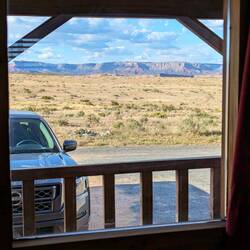 Widok z okna naszej chatki