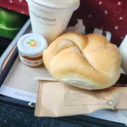 Breakfast on the train
