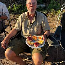 ...morgens waren Udo und ich zum Küchendienst eingeteilt... ...Buffett vom Feinsten...