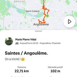 Au lieu de 120 km.