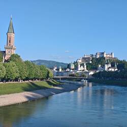 Und wieder die Salzach. Hier schließt sich der Kreis