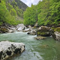 Saalach: view from below the cork screw
