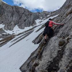 Couldn't help it: some climbing approac had to be tested