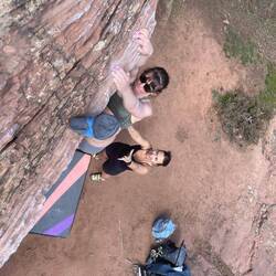 Trying "Laugar" (6A+)