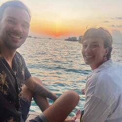 Und der tägliche Sonnenuntergang