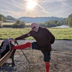 Dehnen an der Sieg