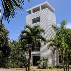 The tower of the botanical garden.