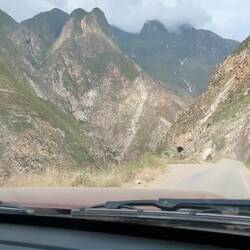 Impression of the road, many narrow tunnels