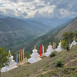 Stupas at the nunnery