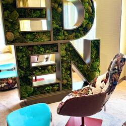 Mit echtem Moos bestückt