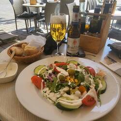 Pittagsmause in Verden während das Pferd trinkt (der Akku nachlädt)