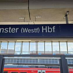 (fast) pünktlich Ankunft in Münster