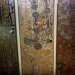Doors with Aboriginal art work