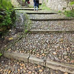 Up we go to the castle