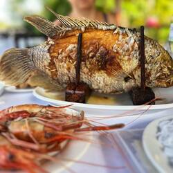 Au menu, poisson frit.