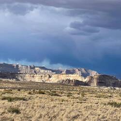 A nad Kanionem Kolorado ulewa....