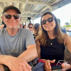 Boat Cruise. Nice to rest our weary legs!