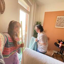 The famed curtain incident