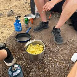 Die deutsche Kartoffel beim Kartoffel kochen